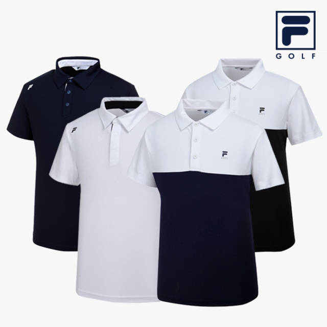 휠라골프 남성 카라넥 반팔티셔츠 2종 택1