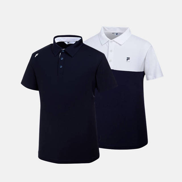 휠라골프 남성 카라넥 반팔티셔츠 2종 택1